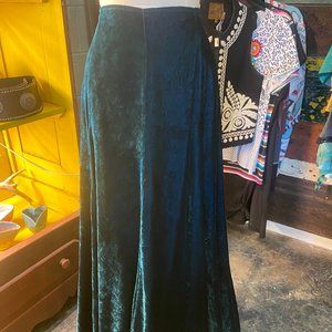 Green Floor Length Skirt